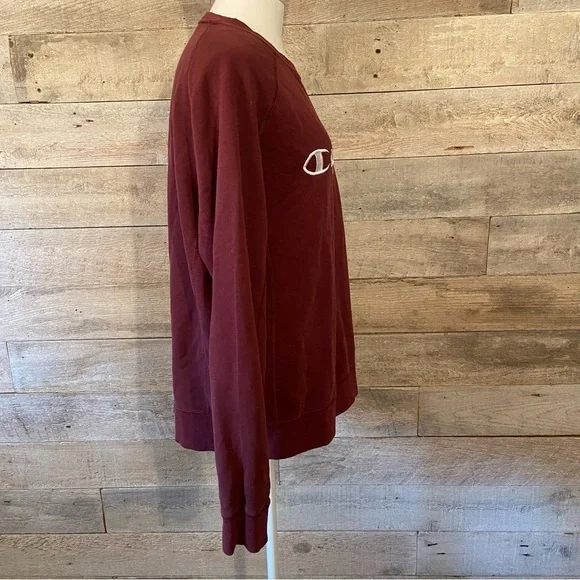 Champion  women's burgundy‎ crew neck sweatshirt in size medium - Picture 4 of 8